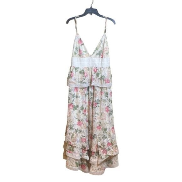 NWT Gianni Bini Midori Floral Print Chiffon Dress, size 12 - Picture 2 of 15